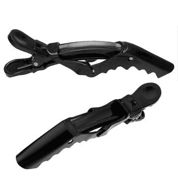 Clips Plástico Modelo Jacaré c/ Bico Ajustável - C/ 3 Unidades