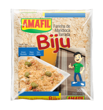Farinha De Mandioca Biju Amafil 500G Plástico