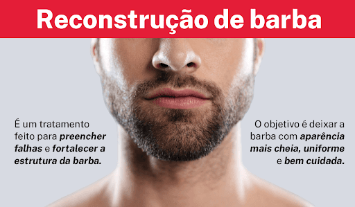 Você sabia que a reconstrução de barba vai muito além da estética? Ela ajuda a preencher falhas, definir o contorno facial e devolver a autoestima de quem deseja uma aparência mais marcante e bem cuidada.

Na Sóbrancelhas, utilizamos técnicas e produtos de alta qualidade para estimular o crescimento dos fios e tratar profundamente a pele da região. O resultado? Uma barba mais cheia, uniforme e saudável!