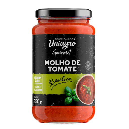 Molho de Tomate Basílico 350g - Molho encorpado com um toque aromático de manjericão, produzido com tomates italianos selecionados, e ingredientes frescos, pronto para o consumo.
O sabor intenso dos tomates e a frescura do manjericão criam um molho levemente doce e delicioso, composto por azeite de oliva extravirgem, cebola, manjericão, alho, sal e açúcar.? Nossos molhos vem diretamente da Itália e nós selecionamos especialmente para você.