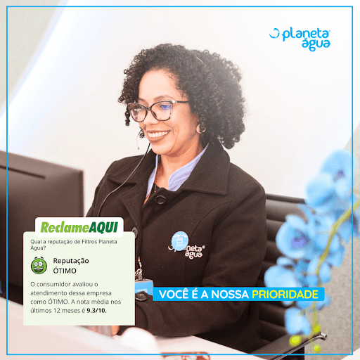 Compromisso de verdade a gente vê na prática! 💬💙
A Planeta Água se destaca no Reclame AQUI com um excelente índice de reputação, resultado de um atendimento que realmente faz a diferença..Isso é resultado de um SAC humanizado, que ouve com atenção, respeita cada cliente e busca soluções reais para cada situação, seja para consumidores ou lojistas. Escolha Planeta Água: compromisso, seriedade e transparência em cada detalhe.