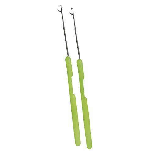 Agulha para mechas e reflexo - A Agulha Plástica com cabo plástico é indicada para puxar mechas de cabelo durante o procedimento tanto de mechas como reflexos.