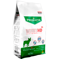 Ração Premiatta - Linha WheyHD Raças Pequenas 06 Kg - As rações Super Premium WheyHD realmente fazem a diferença na qualidade de vida dos cães. Além dos produtos terem sabores irresistíveis, atuam ainda na prevenção e recuperação de danos articulares, assim como no aumento de energia. As rações da linha atendem as necessidades nutricionais de cães de todas as raças, tamanhos e idades, e consegue agradar até mesmo os pets mais exigentes.