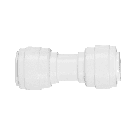 União Reta Tubo de 3/8'' para 3/8'' - Branca - Planeta Água, CN018 - Conexão reta - engate rápido
