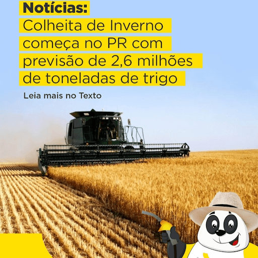 Colheita de inverno começa no PR! - 🌾🚜 A colheita do trigo começou no Paraná! Menos de 0,5% dos 833 mil hectares já foram colhidos, com produtividade e qualidade dentro do esperado, mesmo após a frente fria de junho ❄

 

Mais da metade do trigo é da classe “pão” e o restante “melhorador”. Com preço médio de R$ 76 a saca, os produtores têm rentabilidade positiva, mesmo em um cenário de recuo nos preços internacionais📉