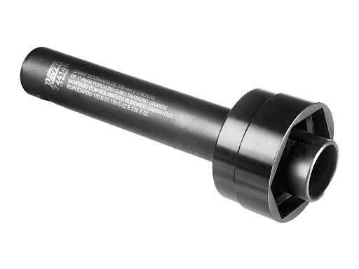 744146 Chave Sextavada 100Mm Para Cubo Traseiro Ford - Chave sextavada de 100 mm e encaixe de 1" para porca do cubo traseiro grande (08 parafusos), montado com rolamento blindado, de caminhões Eurocargo 170 E-21, 170 E-22 e 230 E-22".