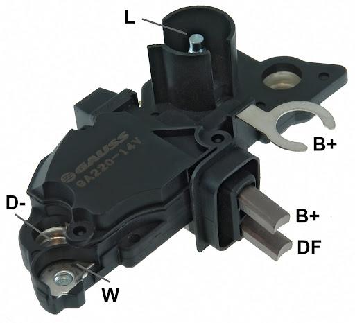 REGULADOR DE VOLTAGEM GA220 - 14V - Bosch: F00M145220, F00M145349, F00MA45206
FIAT: Palio 1.0 99>01 / 05>06, 1.3 03>05, 1.4 05>07, 1.5 98>00 / 02>04, 1.8, Palio Weekend 1.4 05>, 1.5 02>04, Strada 1.4 05>, 1.5 99>04, 1.8 8V, Idea 1.4 05>, Siena 1.0 05>06, 1.4 05>, 1.5 02>04, Brava, Bravo, Multipla, Marea, Uno 1.0 98>03 / 05>, Furgoneta 1.5 00>04, Mille 98>03; FORD: Fiesta 04/02>, 1.0 09/06, 1.6 04/06 >, Fiesta Sedan 1.0 09/06>, 1.6 09/04>; ALFA ROMEO: 147, 156 02>05, Spider 1.8 98>00 e 2.0 00>06
Tecnologia: Convencional
Campo: Positivo
Set Point (V): 14,4