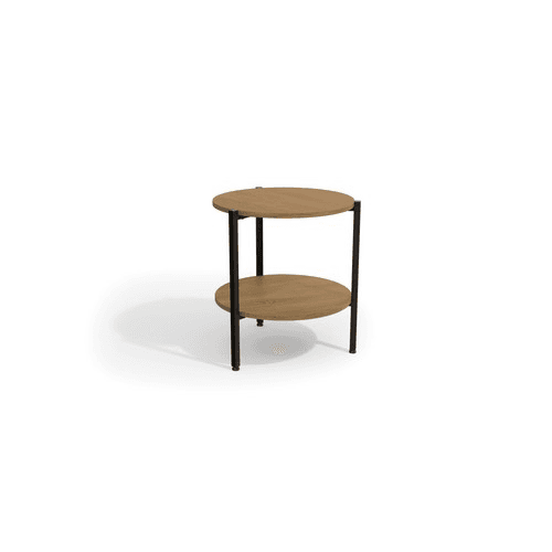Mesa de centro - LI017 - Kappesberg - Versátil e moderna, a Mesa de Centro LI017 da linha industrial é perfeita para ser utilizada em todos os ambientes, desde a sala de estar até o escritório. Redonda, produzida em estrutura metálica e pintada com tinta epóxi, mais resistente a umidade, suas duas prateleiras são amadeiradas com pintura touch, tornando a composição moderna e elegante. Uma ótima opção como organizador de ambientes e mesa de centro, ela é ideal para colocar livros, objetos de decoração ou luminárias, tornando seu dia mais prático. Fácil de montar e ajustável em todos os pisos, a mesa de centro possui sapatas reguladoras, garantindo mais estabilidade.
