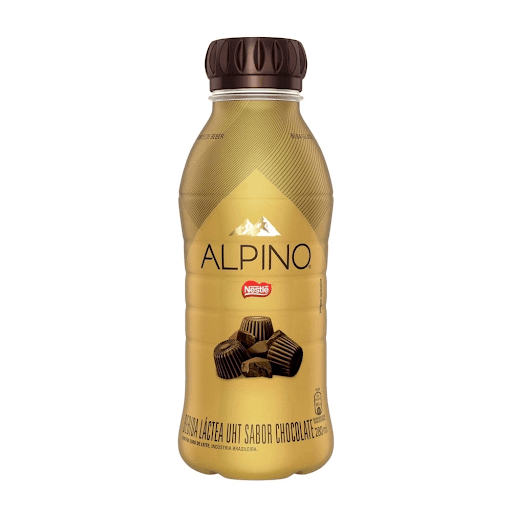 Bebida Láctea ALPINO 280ml - Bebida Láctea alpino 280ml - é o sabor inconfundível de alpino para beber em qualquer lugar. ALPINO pra beber? Isso mesmo, Alpino tem aquele mesmo sabor único e irresistível que você já conhece, só que vem pronto pra beber numa garrafa com tampa de rosca. Para beber quando? Quando você bem entender.