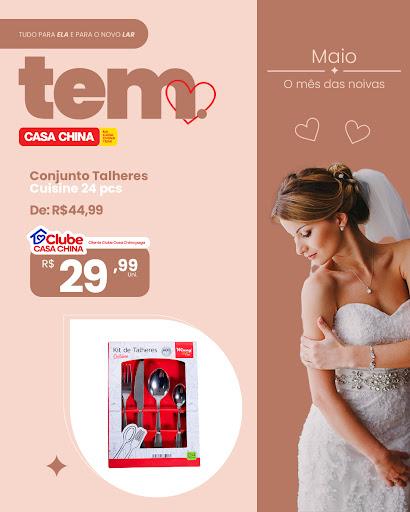 🍴 O Conjunto de Talheres Cuisine com 24 Peças vai deixar sua mesa ainda mais bonita e prática!

De R$44,99 por só R$29,99 – exclusivo para clientes do Clube Casa China! 🎉

Elegante, funcional e com ótimo custo-benefício. Ideal para o dia a dia ou para compor aquele jantar especial. Não dá pra perder!

Ainda não faz parte do Clube? Cadastre-se e garanta acesso a ofertas imperdíveis como essa!

Já escolhe a loja mais perto de você e vem aproveitar:
📍 Curitiba: Rui Barbosa, Santa Felicidade, Água Verde, Bacacheri, Jardim das Américas, Fanny
📍 Joinville: Centro, Dona Francisca, Albano

#CasaChina #NaCasaChinaTem #MêsDasNoivas #MaioMêsDasNoivas #Enxoval