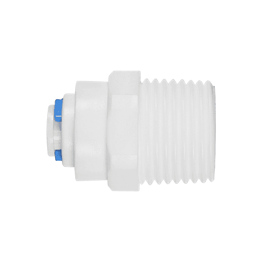 Conector Adaptador Reto Rosca externa 1/2'' para tubo, Planeta Água, CN005 - Aplicável em água potável, rosca externa e engate rápido