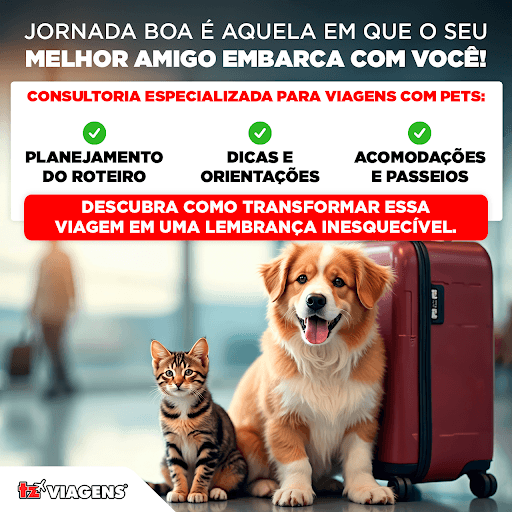 Na TZ Viagens, a gente entende que seu companheiro de quatro patas é parte da família. 🐶 E merece viver essa aventura ao seu lado.

📲 Fale com nossos consultores e descubra como transformar essa viagem em uma lembrança inesquecível para você e seu pet.

#tzviagens @tzviagens #agenciadeviagens #viagem #viagemcompets