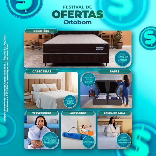 Última semana: Festival de ofertas Ortobom 🟢

Essa é a última semana para aproveitar o Festival de Ofertas Ortobom

São descontos de até 57% OFF em Colchões, Bases, Cabeceiras e muito mais!

Passe em nossa loja essa semana e aproveite todas as ofertas
