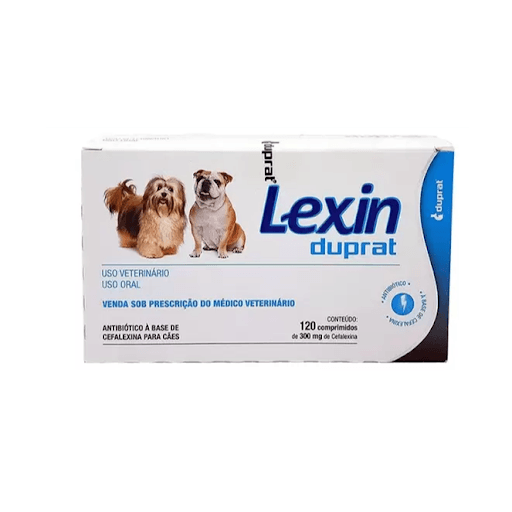 Lexin Com 120 Comprimidos - Indicado para infecções do trato geniturinário, respiratório, tecidos moles e pele.