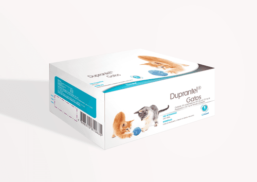 Duprantel Gatos Com 60 Comprimidos - Vermífugo de amplo espectro para tratamento de endoparasitas em gatos.
