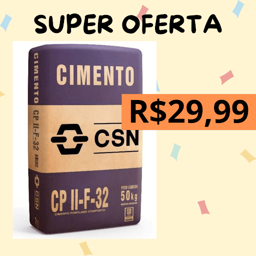 Venham aproveitar!

Cimento 50kg CSN.