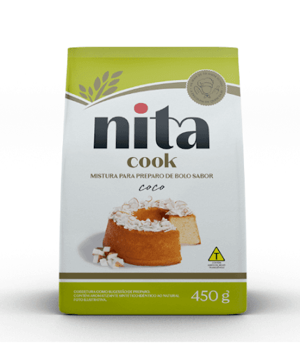 Mistura de Bolo Nita - Coco 450g - Disponível em embalagens sachê de 450 gramas.











Vantagens





• As misturas para bolo oferecem tudo que uma dona de casa quer: praticidade, rapidez e garantia de um bom resultado final.











Coco





Ingredientes: Farinha de trigo enriquecida com ferro e ácido fólico, açúcar, amido de milho, gordura vegetal hidrogenada, fermento químico (bicarbonato de sódio, pirofosfato ácido de sódio, fosfato monocálcio, pirofosfato de cálcio, fosfato de alumínio e sódio), aroma sintético idêntico ao natural, propionato de cálcio e espessante goma guar ou goma xantana.





Validade: 210 dias a partir da data de fabricação.





ALÉRGICOS: CONTÉM DERIVADO DE TRIGO E SOJA E PODE CONTER CENTEIO, CEVADA, AVEIA, TRITICALE E LEITE.





CONTÉM GLÚTEN