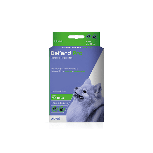 Defend Pro - Cães Até 10 Kg - Ectoparasiticida spot on à base de Fipronil e Piriproxifen