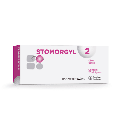Stomorgyl 2 para Cães e Gatos - 20 Comprimidos - Sinergia entre os princípios ativos, o que confere ao Stomorgyl® uma potente ação sinérgica contra bactérias anaeróbicas e aeróbicas.
