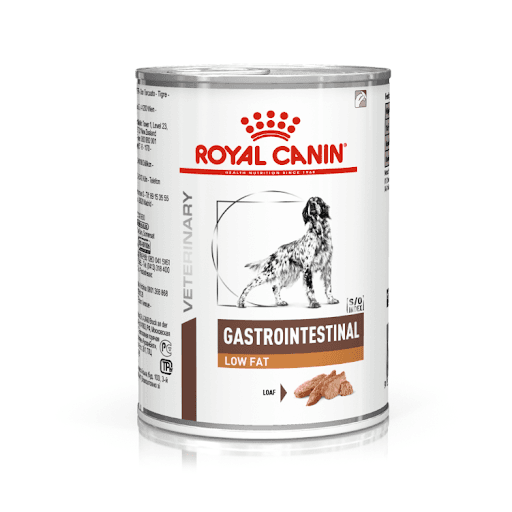 Gastro Intestinal Low Fat Wet 420G - Indicação: GASTRO INTESTINAL LOW FAT CANINE WET é um alimento coadjuvante úmido indicado para cães adultos, formulado para regular o metabolismo de lipídeos no caso de hiperlipidemia.

•	SAÚDE DIGESTIVA: Nutrientes necessários para um sistema digestivo equilibrado. 

•	BAIXA GORDURA: Para o manejo nutriticonal de cães com distúrbios gastrintestinais que necessitem de uma dieta com baixos níveis de gordura. 

•	FIBRAS BALANCEADAS: Conteúdo balanceado de fibras para permitir o fornecimento de níveis de energia de manutenção, apesar da restrição de gordura.

•	Complexo antioxidante: Um complexo sinérgico de antioxidantes para auxiliar a neutralizar os radicais livres.