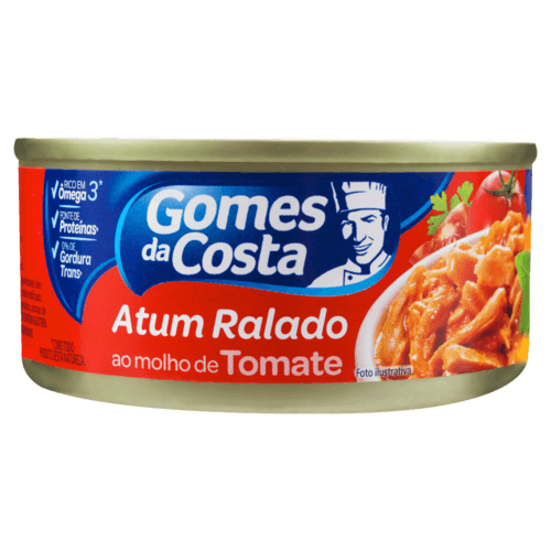 Atum Ralado Ao Molho De Tomate Gomes Da Costa Lata 140G -