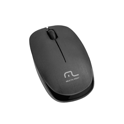 Mouse Óptico sem Fio Wireless M0251 Preto Multilaser - Multicoisas - O Mouse Óptico sem Fio Wireless Preto Multilaser modelo M0251, com seu alcance de 10 metros, proporciona conforto e mobilidade para você. Seu design é anatômico, possui scroll que facilita a rolagem e seu sistema é plug & play, basta conectar e usar.