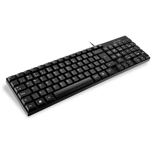 Teclado Slim com Fio USB TC193 Preto Multilaser - Multicoisas - O Teclado TC193 Preto da Multilaser possui design moderno no formato slim e tecnologia avançada, que permite uma digitação mais confortável e silenciosa com as teclas extra macias, que são impressas a laser impedindo que os números e letras se desfaçam, além de resistentes a água. Sua conexão é usb e tem compatibilidade com windows.
O Teclado Multilaser é prático e indispensável para o uso no dia a dia em casa ou escritório.