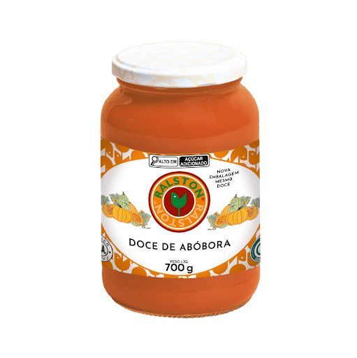 Doce de Abóbora 700g - Ralston - * ≈70% de Fruta na Receita . Não Contém Glúten . Kosher . Halal . Sem Conservantes . Sem Alergênicos * 
Essa é o Doce de Abóbora  Ralston: nossa releitura do doce de abóbora tradicional. Feito com abóboras compradas de agricultores locais e descascadas uma a uma. Tem textura cremosa e espessa. Adoça a vida. Ingredientes: Abóbora e açúcar cristal. NÃO CONTÉM GLÚTEN.