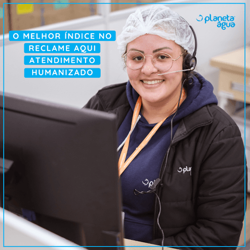 Você sabia que a Planeta Água tem um excelente índice no site Reclame Aqui?  estamos a nove anos no site e 100% das reclamações são atendidas e resolvidas e tudo isso porque temos um SAC muito especial, é humanizado e realmente se interessa em resolver as questões com os consumidores ou lojistas. Faça o certo procure comprar produtos de empresas sérias como a Planeta Água.