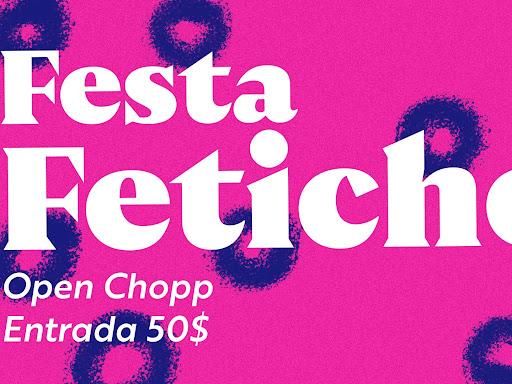 Alô meu povo, já prepara a bandagem, que a festa fetiche tem hora e data marcada! 

Open Chopp 🍺 por apenas 50$ lules! Antecipe seu ingresso, nos chame no inbox que enviamos o link de compra. 

Já chama todes amigues pra colar nessa pistinha quente  🤪