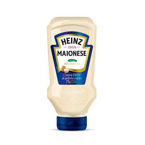 Maionese Heinz 215g - Maionese Heinz. Elaborada com ovos de galinha caipira e ingredientes da melhor qualidade. Seu exclusivo sabor de feita em casa combina com todos os pratos, desde aperitivos até os mais elaborados.