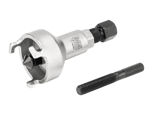 141020 Extrator Polia do Virabrequim motor E-Torq Fiat - Extrator com 3 garras fixas para a polia da árvore de manivelas.

Novo corpo mais robusto, com garras mais largas e nova liga metálica fornecida a partir do lote 134620/23, de mar/23, e novo parafuso de apoio fornecido a partir do lote 117873/21, de nov/21.

Aplicação:

Motores Fiat E.torQ 1.6 / 1.8 16V, aplicados em automóveis e utilitários Fiat (10-21) e E.torQ EVO 1.8 16V aplicado no Fiat Argo (17-21), Cronos (17-21), Toro (16-21) e Jeep Renegade (15-21).
