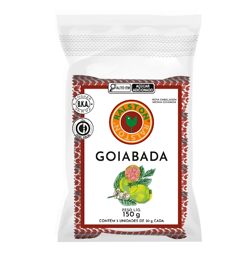 Saquinho: 5x Goiabada 30g - Ralston - * ≈70% de Fruta na Receita . Fonte de Vitamina C  . Fonte de Fibras . Não Contém Glúten . Kosher . Halal . Sem Conservantes . Sem Alergênicos *
Essa é a Goiabada 30g Ralston: nossa releitura da goiabada caseira tradicional em um tamanho snack. Feita especialmente para adoçar o dia-a-dia numa pequena porção, para aquele momento único. Produzida com goiabas do nosso pomar e de produtores homologados, colhidas e selecionadas manualmente. Adoça a vida. Ingredientes: Polpa de goiaba, açúcar e acidulante ácido cítrico. NÃO CONTÉM GLÚTEN. Fonte de Vitamina C. Fonte de Fibras.