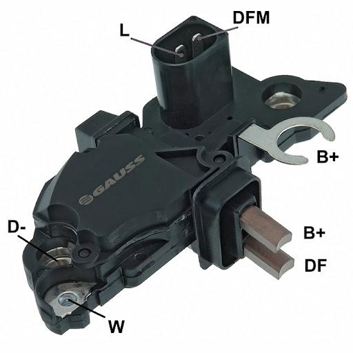 REGULADOR DE VOLTAGEM GA225 - 14V - Bosch: F00M145225, F00M144136, F00M145350, F00M144137, F00M145244, F00M145356; VW: 038903803, F 00M 144 143, F 00M 145 287, F 00M 145 372; Magneti Marelli: RT510121
AUDI: A3; SEAT;

VW: Bora, Golf 4, New Beatle, GoI 1.0 Mi 16V/8V, Parati II 1.0 16V, Gol III 1.0 Mi e 1.0 Mi 16V e 1.0 16V Turbo, Parati III 1.0 Mi e 1.0 Mi 16V, Golf 4 1.9 TDI e SDI e 2.3
Tecnologia: Convencional
Campo: Positivo
Set Point (V): 14,4