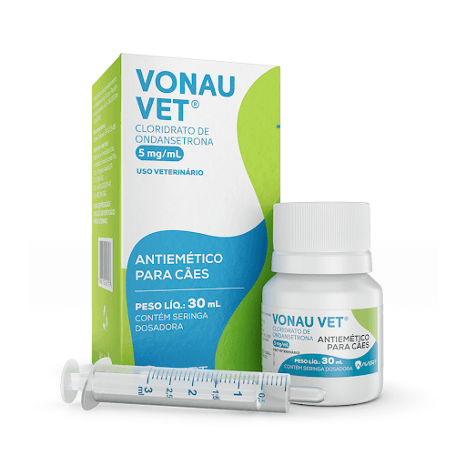 Vonau Vet 5Mg/Ml Sol Or x 30Ml - Avert - Medicamento a base de ondansetrona indicado para prevenção de vomito em cães