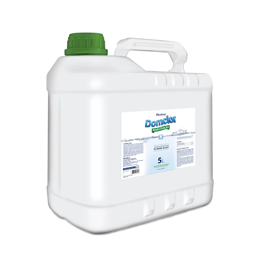 Algicida De Manutenção Domclor 5L - Algicida de manutenção, previne a formação e proliferação de algas em água de piscinas.