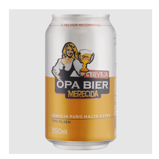 Cerveja Merecida 350ml - OPA BIER - A ascendência alemã nos inspirou a valorizar o trabalho. E foi também da Alemanha que vieram as melhores receitas para a fabricação de cerveja. Por isso, Joinville dá exemplo de muito trabalho e oferece a melhor recompensa. A cerveja Merecida Puro Malte é uma lager estilo Pilsen. Possui sabor refrescante e levemente amargo.