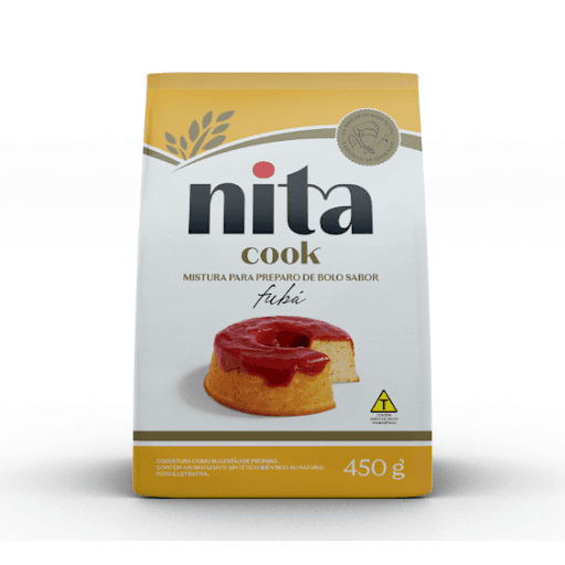 Mistura de Bolo Nita - Fubá 450g - Disponível em embalagens sachê de 450 gramas.











Vantagens





• As misturas para bolo oferecem tudo que uma dona de casa quer: praticidade, rapidez e garantia de um bom resultado final.











Fubá





Ingredientes: Farinha de trigo enriquecida com ferro e ácido fólico, açúcar, farinha de milho, gordura vegetal hidrogenada, fermento químico (bicarbonato de sódio, pirofosfato ácido de sódio, fosfato monocálcio, pirofosfato de cálcio e fosfato de alumínio e sódio), erva doce, propionato de cálcio e espessante goma guar ou goma xantana.





Validade: 210 dias a partir da data de fabricação.





ALÉRGICOS: CONTÉM DERIVADOS DE TRIGO E SOJA E PODE CONTER CENTEIO, CEVADA, AVEIA, TRITICALE E LEITE.











CONTÉM GLÚTEN