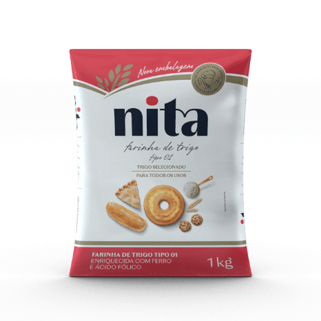 Farinha de trigo Nita Poli 1kg - Farinha de trigo especial para uso doméstico e profissional, adaptada às mais diversas necessidades e aplicações. Com característica de glúten forte, suporta os mais exigentes processos de panificação.











Ingredientes: Farinha de trigo enriquecida com ferro e ácido fólico.











Validade: 90 dias.











ALÉRGICOS: CONTÉM DERIVADO DE TRIGO E PODE CONTER CENTEIO, CEVADA, AVEIA, SOJA E TRITICALE.











CONTÉM GLÚTEN.
