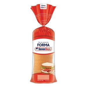 Pão de Forma Seven Boys Pacote 450g - Os tradicionais pães de sanduíche da Seven Boys são consumidos por quem procura sabor, leveza, maciez e acima de tudo qualidade