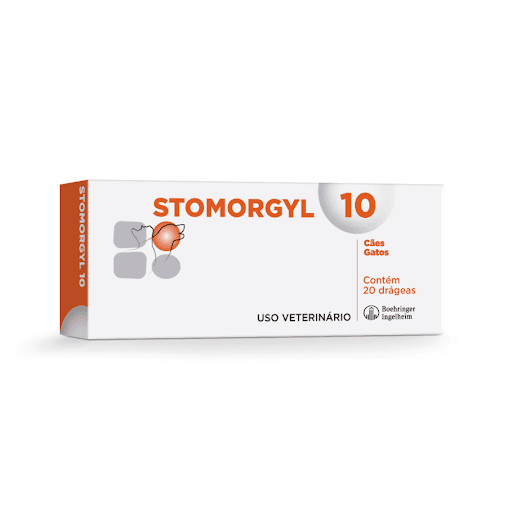 Stomorgyl 10 para Cães e Gatos - 20 Comprimidos - Sinergia entre os princípios ativos, o que confere ao Stomorgyl® uma potente ação sinérgica contra bactérias anaeróbicas e aeróbicas.