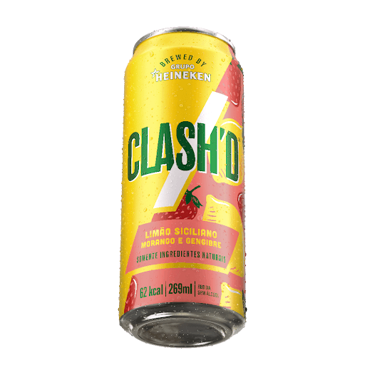 Refr Clash'd Limão 269ml - hnk - Alma da natureza com espírito da cidade! Com ingredientes 100% naturais e 100% brewed, Clash’D é um refri com ingredientes naturais e brewed. O que isso quer dizer? Que Clash’D passa por um processo artesanal que eleva o sabor. Clash’D é diferente de tudo que você já provou, é o 1º refrigerante a base de malte. Muito mais intensidade de sabor e aromas.
O sabor vai te surpreeender!