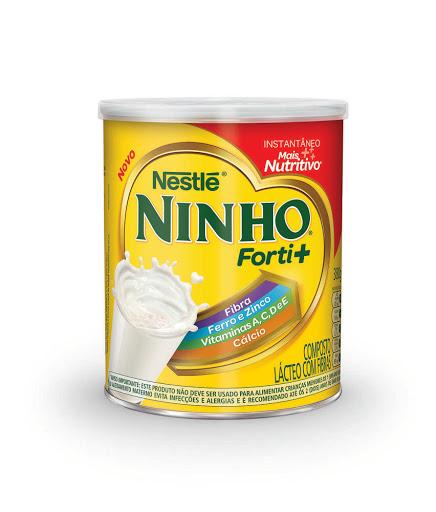 Ninho Instantâneo Mix de Nutrientes 380g - O novo Mix Forti+ é um compromisso de Ninho com a nutrição dos brasileirinhos! Pensando em ficar cada vez mais nutritivo*, chegou o  novo Ninho Forti+ Instantâneo, com Vitaminas A, C, D, E, Ferro, Zinco, Cálcio e agora com fibras.ALÉRGICOS: CONTÉM LEITE E DERIVADOS E DERIVADOS DE SOJA. CONTÉM LACTOSE. NÃO CONTÉM GLÚTEN.