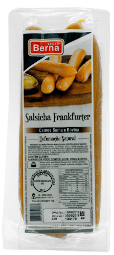 Salsicha Frankfurter | 300g - Carne suína levemente defumada, típica alemã