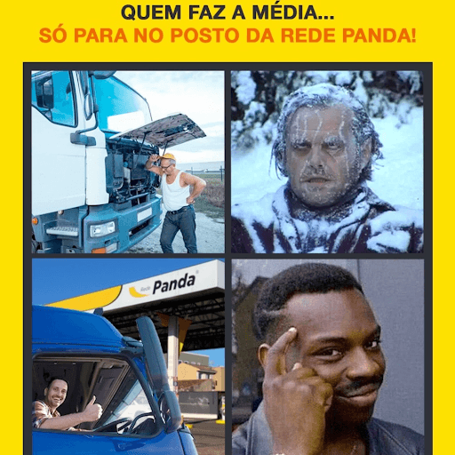 🚗 Motorista consciente faz a média, e quem faz a média só para no Panda!🐼✅ - Isso porque a Rede Panda conta com frota exclusiva de caminhões 🚛 para transportar seu combustível, garantindo que tudo que chega aos postos siga um rigoroso padrão de qualidade🛢🔍

 

Por isso, no Panda, seu combustível sempre rende mais! ⛽