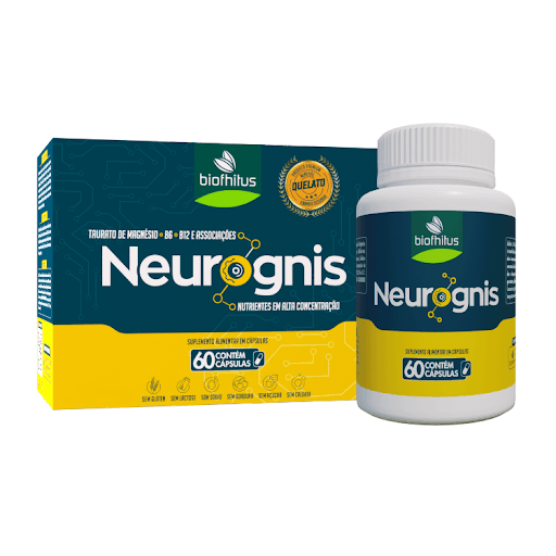 Neurognis 60caps - Biofhitus - Neurógnis é um suplemento alimentar desenvolvido para auxiliar nos processos cognitivos como percepção, raciocínio e memória. As vitaminas e minerais presentes nesta fórmula auxiliam na capacidade de concentração e memória, favorecendo a saúde cerebral