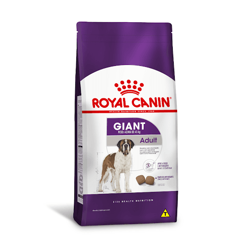 Porte Giant Adulto 15Kg - Indicação: Alimento completo seco para cães adultos e maduros de porte gigante (peso acima de 45 kg) - A partir de 18/24 meses de idade.

•	APOIO A OSSOS E ARTICULAÇÕES: Ajuda no suporte a ossos e articulações dos cães de porte gigante, que podem ser sobrecarregados pelo peso corporal.

•	COMPLEXO ANTIOXIDANTE: Esta fórmula contém um exclusivo complexo de antioxidantes para ajudar a neutralizar os radicais livres.

•	SAÚDE CARDÍACA: Ajuda a manter um coração saudável graças a um teor adaptado de taurina.