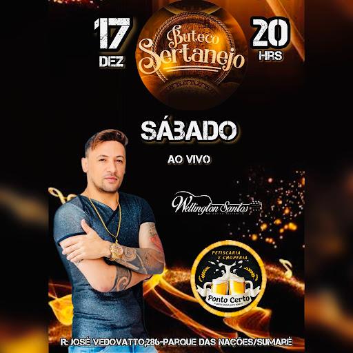 O melhor do Sertanejo ao vivo está aqui na choperia, música boa e de qualidade. Ambiente familiar e agradável com porções deliciosas e variadas, peixes, cerveja e chopp gelado, drinks, caipirinhas, combos e refrigerantes.