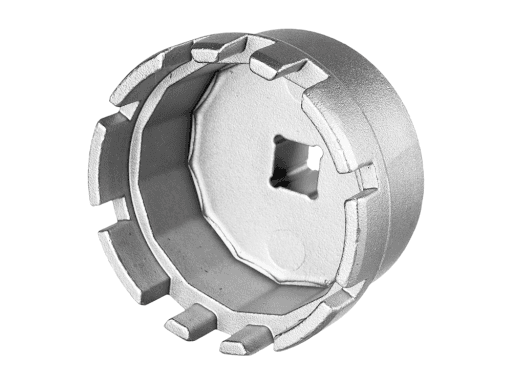 101048 Chave 64,5Mm Para Filtro Toyota Honda Nissan - Chave com encaixe de 14 lados e 64,5 mm para filtro de óleo (tradicional e refil) de veículos Honda, Toyota e Nissan. Abre automaticamente a trava da tampa do filtro (refil) dos veículos Toyota, ao ser encaixada na tampa. Encaixe de 1/2" e sextavado de 24 mm. Substitui a 101040.