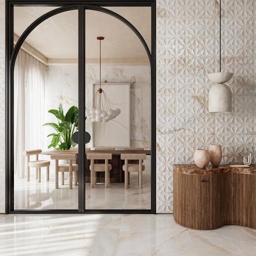Sua sala pode ficar perfeita com os pisos e revestimentos novos da Incepa e a gente pode provar 💙 Encontrar tudo que precisa em uma só loja é uma bela facilidade, né? Ainda mais com produtos inspiradores nesta Série Onice que você pode conhecer aqui na Elevato! O porcelanato é inspirado na pedra ônix e reproduz as camadas cristalinas da pedra natural. Com nuances de bege e veios suaves, este piso traz a imponência dos mármores clássicos. E o revestimento para parede Onice Lux complementa com uma combinação atemporal com um formato contemporâneo! Venha conhecer de perto e se apaixonar.